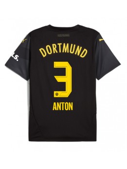 Borussia Dortmund Waldemar Anton #3 Replika Borta Kläder 2024-25 Kortärmad